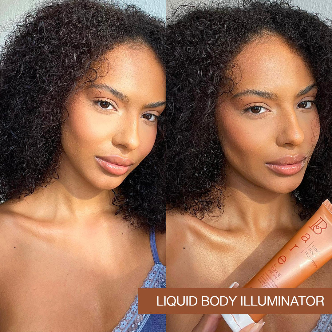 Liquid Body Illuminator Body Glow Bare by Vogue Before and After