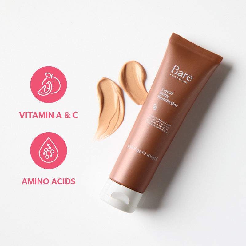 Liquid Body Illuminator and Body Brush
