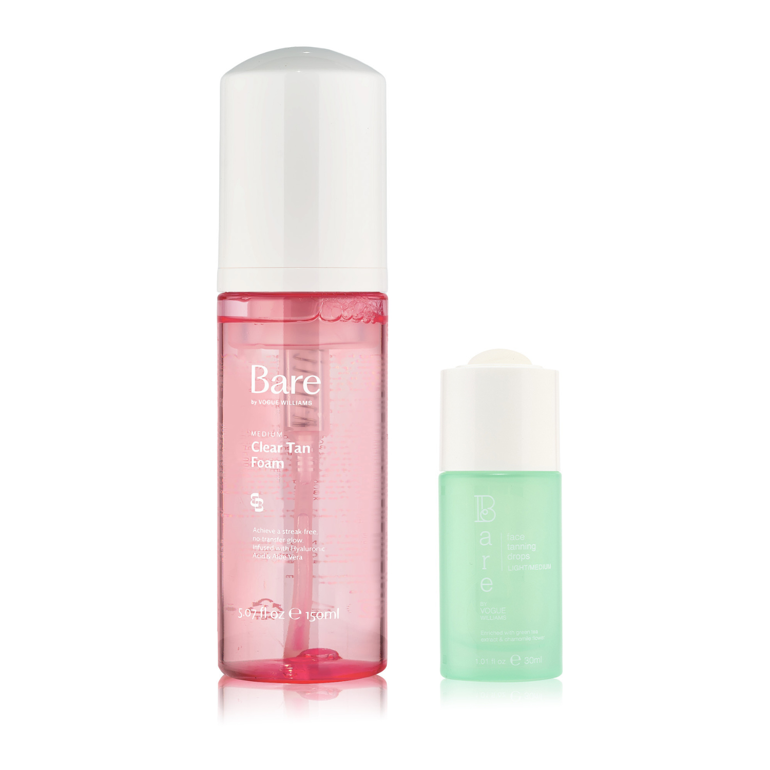 Clear Tan Foam and Face Tanning Drops - Light/Medium