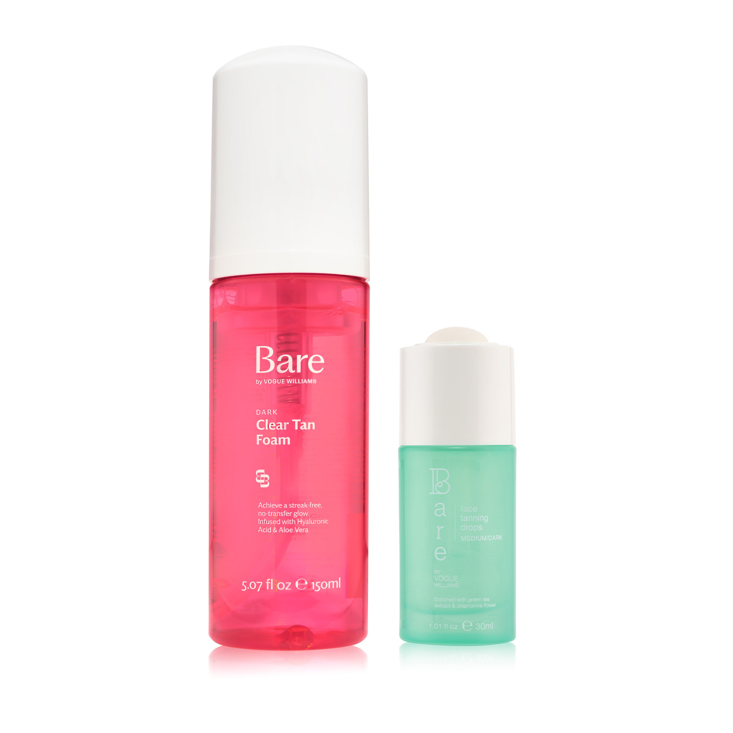 Clear Tan Foam and Face Tanning Drops - Medium/Dark