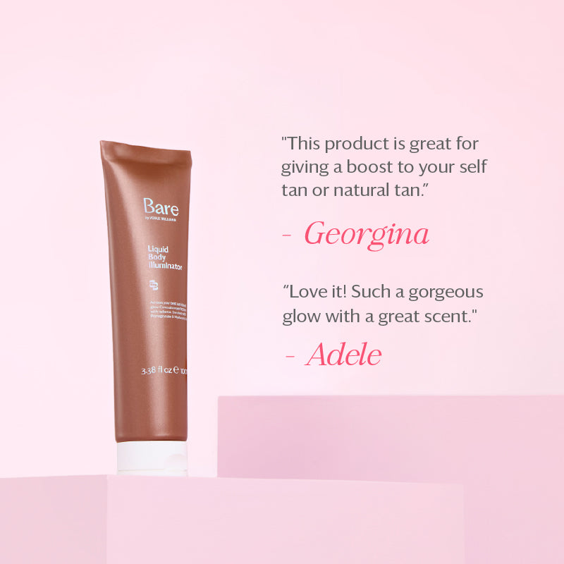 Liquid Body Illuminator and Body Brush
