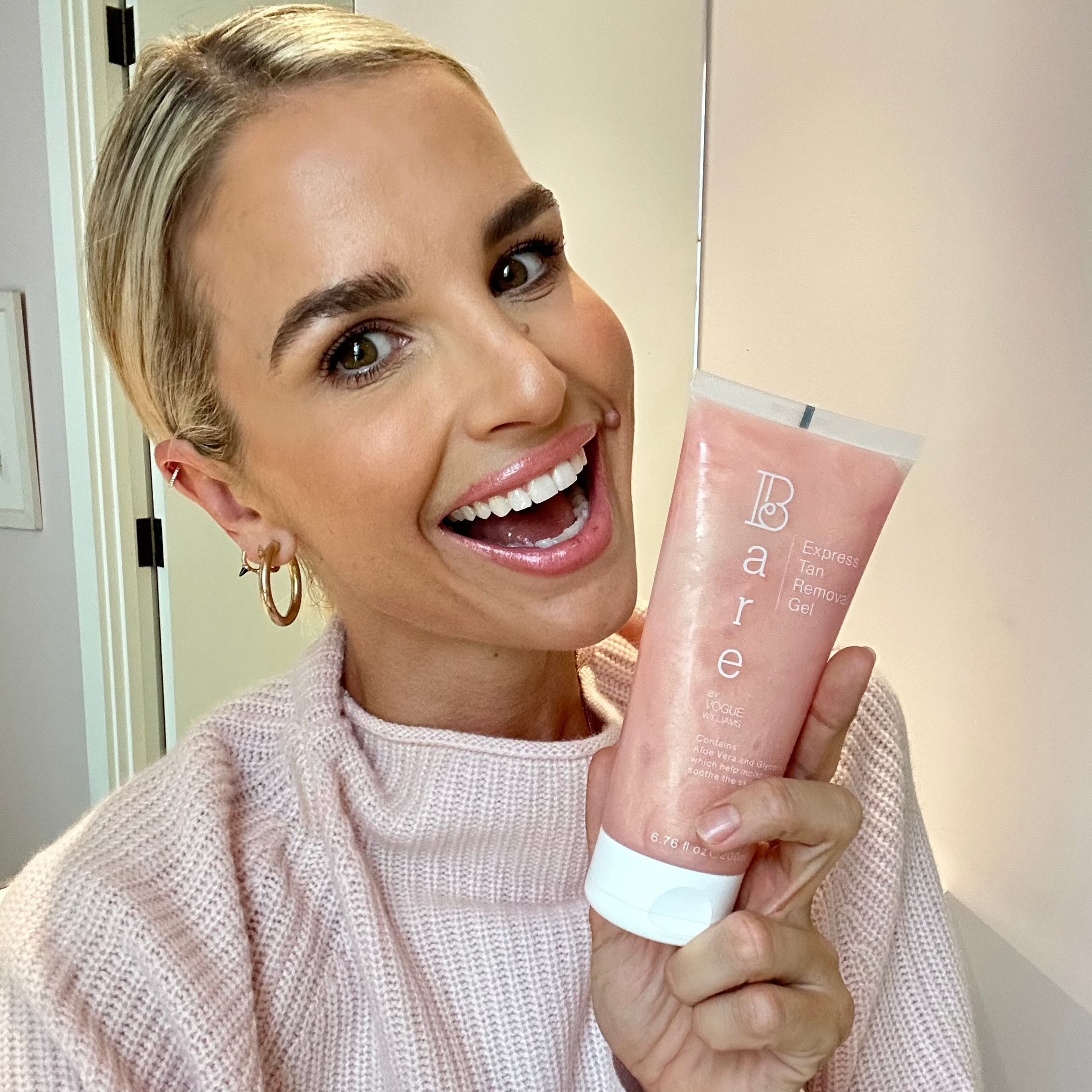 Vogue Williams with Express Tan Removal Gel