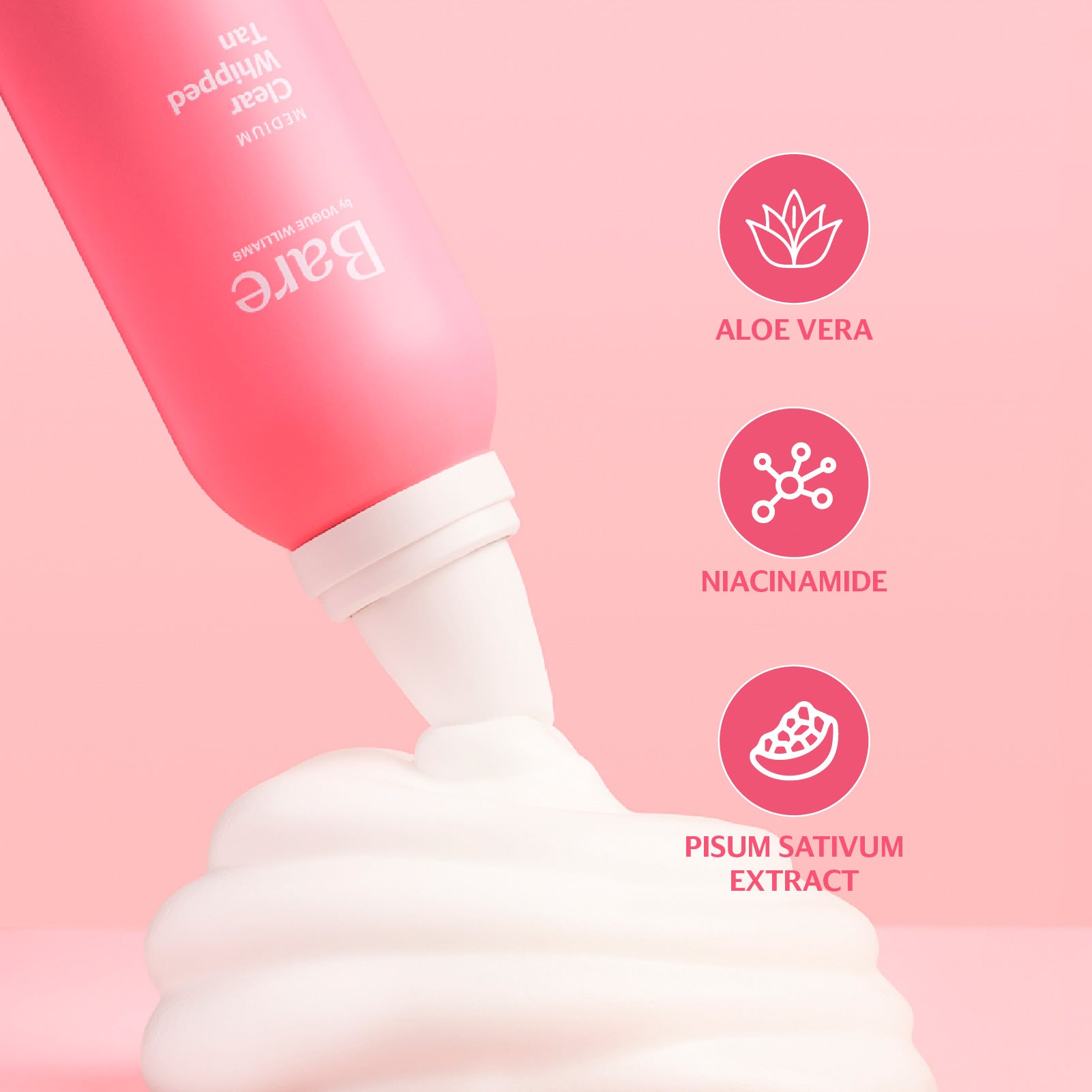 Clear Whipped Tan - Medium