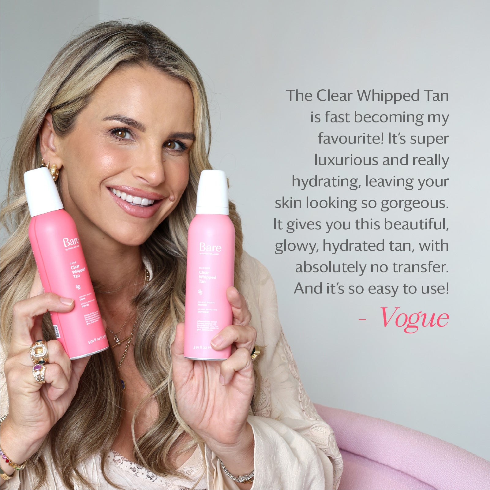 Clear Whipped Tan - Medium